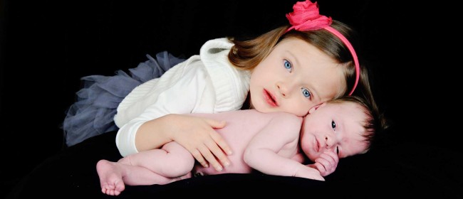 two sweet girls, one happy family
